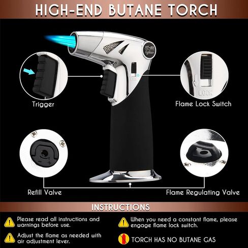 Bourbon, Whiskey Smoker Kit - Cocktail Smoking Kit with Butane Torch, Smoke Top, Whiskey Stones - Apple, Cherry, Oak, Walnut Wood Chips - Premium Wooden Box. No Butane in Saudi Arabia