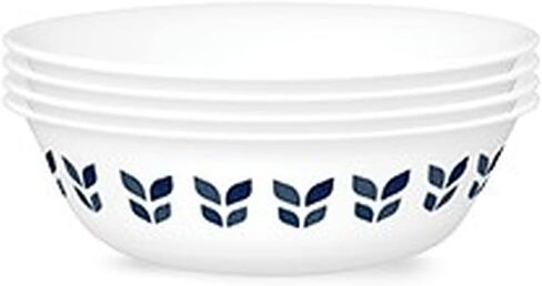 Corelle Vitrelle 4-Pieces 8.5" Glass Salad/Appetizer Plates, Chip & Crack Resistant Glass Dinnerware Set Plates, Bella Faenza in Saudi Arabia