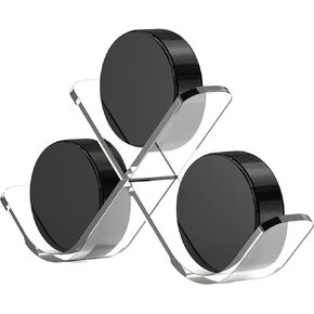 Acrylic Triple Hockey Puck Display Hockey Puck and Collectibles Display Case for Displaying Your Autograph Hockey Puck, Premium Acrylic Clear Box Puck Holder, Collectible Figure Stand for Kids