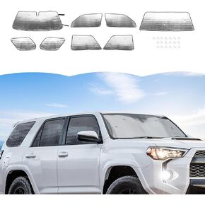 RT-TCZ Windshield Sunshade Sun Shade Heat Shield Window Sun Visor Mat for Toyota 4Runner 2017-2024,8PCS