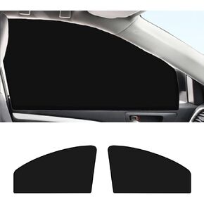 gunhunt 2 PCS Car Side Window Shading Board, Front Seat Shading Curtain, Sunscreen Heat Insulated UV Protection, Privacy Curtains, for Baby Family Pets, Suitable for Most Cars (Black #Front)