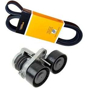 Drive Belt Tensioner Assembly + Belt (Alternator-A/C-Power Steering) for BMW