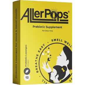 Prebiotic Supplement- Long Lasting Nasal/Sinus Health, Immune Balancing - Complete Nutrition for Airway Probiotics, 12 Gummy Lozenges