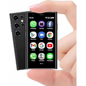 هاتف صغير غير مقفول هاتف خلوي 3G هاتف ذكي صغير أندرويد 8.1 أصغر هاتف في العالم 3.0 هاتف ذكي صغير مزدوج الشريحة هواتف خلوية تعمل باللمس 2 جيجابايت رام 16 جيجابايت روم S23Pro هاتف محمول (وردي)