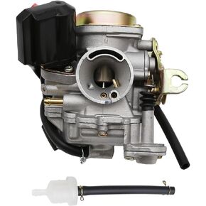 laffoonparts GY6 50cc Carburetor Carb Replacement for 4 Stroke GY6 49cc 50cc 139QMB Chinese Scooter Replacement for Taotao Kymco Scooter Jonway Baja