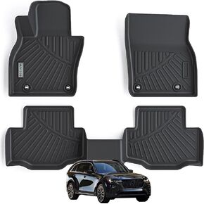 Floor Mats for 2024 Mazda CX-70，TPE All Weather Protection 2 Rows Car Floor Liners Odorless Anti-Slip Mats Accessoires Custom Fit for 2024 Mazda CX70-Black