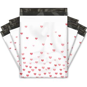 10x13 (100) Fading Hearts Designer Poly Mailers Shipping Envelopes Premium Printed Bags