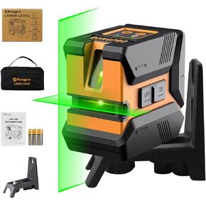 Self Leveling Laser Level, 50ft/15m Cross Line Laser level Laser Line leveler Beam Tool, Magnetic Mount Base and Carrying Pouch