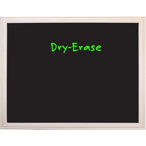 Flipside Products 24" x 36" Aluminum Framed Black Dry Erase Board, Large Surface, Wall Decor, Sign, Wall Mount, Menu Board