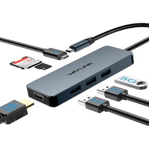 WAVLINK USB C Docking Station, Grey