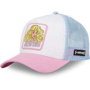 Barbie Women's Cap, Adjustable and Original Trucker Cap, white, One Size
