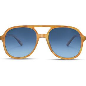 Retro Polarized Aviator Sunglasses for Women Men 70s Flat Aviator Sun Glasses Vintage Square Shades in Saudi Arabia