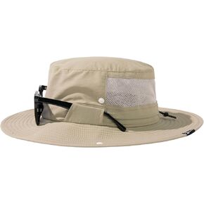 L/XL/XXL UV50+ Waterproof Wide Brim Sun Hat w/Breathable Vented Mesh