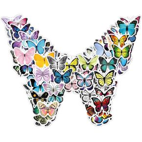 simarro 120Pcs Butterfly Sticker, Butterfly Waterproof PVC Cute Stickers for Scrapbook Window Water Bottle Envelope DIY Photo Laptops Phone Skateboard Decals