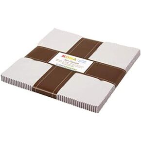 Robert Kaufman Fabrics Kona Cotton Solids Ash Ten Square 42 10-inch Squares Layer Cake TEN-167-42