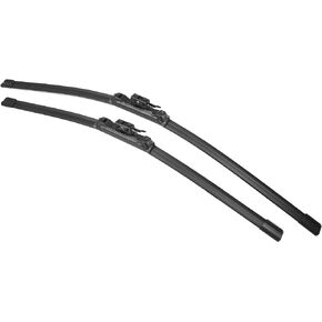 X AUTOHAUX 2pcs 26"+22" Silicone Front Windshield Wiper Blade for Mercedes-Benz GLE-Class 2019-2023 Windscreen Wiper OE Replacement Set All-Seasons Not for J/U Hook