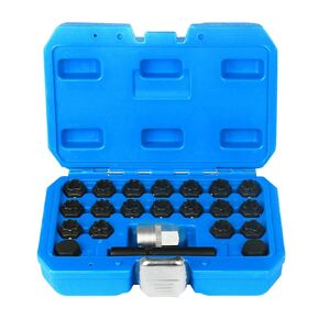 22pcs Wheel Locks Lug Nut Removal Set Compatible with Audi Series, Wheel Locks Removal Kit with Adapter, Automotive Wheel Locks Nuts Removal Key Socket Set in Kuwait