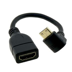 15cm Mini HDMI Female Cable Adapter Connector Camera Flat Panel to TV Conversion Cable Suitable for Camera Connection