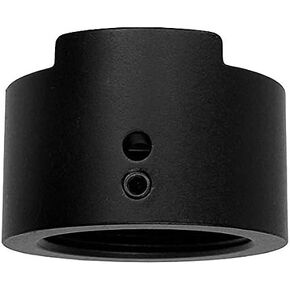The Light Source Mega-Coupler Pipe Adapter, Black Anodized