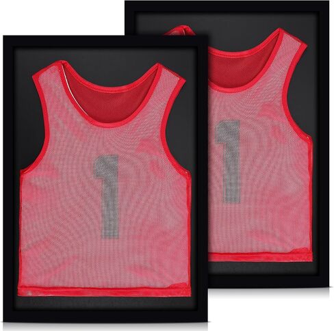 2 Pcs Jersey Display Case 30 x 20 Inch Shadow Box for Jersey Large Jersey Frame for Wall Display Shirt Frame Display Case for Basketball Baseball Soccer Hockey Football Sports Uniform in Saudi Arabia
