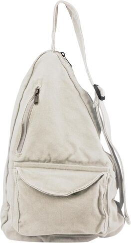 Canvas Sling Crossbody Bag for Women Men, Daypack Sling Bags Travel Casual Hiking Small Chest Shoulder Purse Bag Outdoor in Saudi Arabia