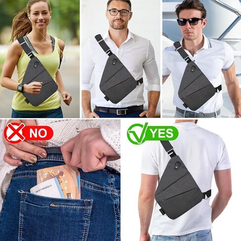 Anti Theft Crossbody for Women, Anti Theft Travel Bag, Sling Bag for Women Crossbody Bag Travel with Adjustable Strap in Saudi Arabia