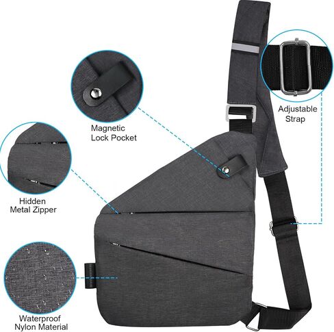 Anti Theft Crossbody for Women, Anti Theft Travel Bag, Sling Bag for Women Crossbody Bag Travel with Adjustable Strap in Saudi Arabia