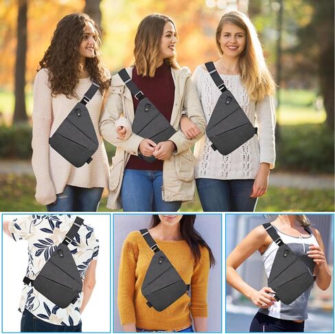 Anti Theft Crossbody for Women, Anti Theft Travel Bag, Sling Bag for Women Crossbody Bag Travel with Adjustable Strap in Saudi Arabia