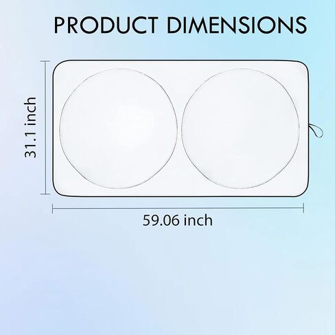 Durango 1996 Windshield Sun Shade, Sunshade Windshield Visor Reflector Sunshade Offers Ultimate Protection for Car Interior in Saudi Arabia