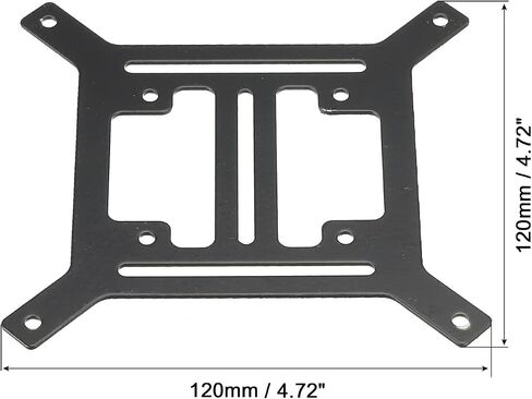 MECCANIXITY Water Cooling Pump Radiator Support Holder, Flat Water Pump Bracket 120x120x1.4mm Black Pack of 2 in Saudi Arabia