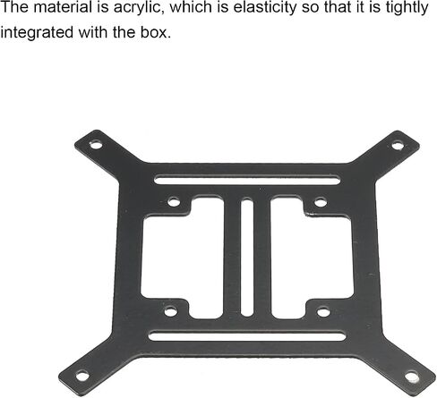 MECCANIXITY Water Cooling Pump Radiator Support Holder, Flat Water Pump Bracket 120x120x1.4mm Black Pack of 2 in Saudi Arabia