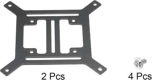 MECCANIXITY Water Cooling Pump Radiator Support Holder, Flat Water Pump Bracket 120x120x1.4mm Black Pack of 2 in Saudi Arabia