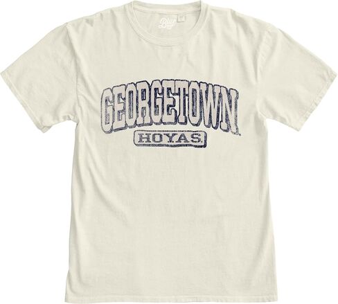 Blue 84 NCAA Officially Licensed T-Shirt Ivory Dyed Ringspun Vintage in Saudi Arabia