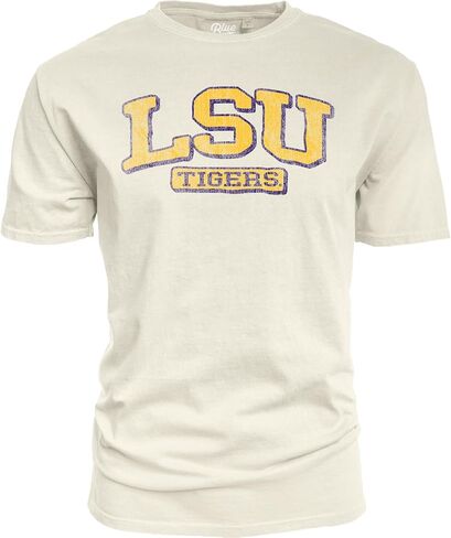 Blue 84 NCAA Officially Licensed T-Shirt Ivory Dyed Ringspun Vintage in Saudi Arabia