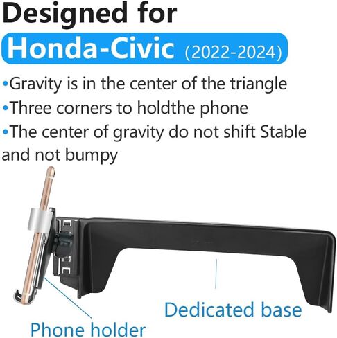 Car Phone Holder for Honda Civic 2022 2023 2024 and Acura Integra 2023 2024 2025 Auto Interior Accessories Best Cell Phones Mount Cellphone Mobile Cradle Charging Navigation Screen Stand in Saudi Arabia