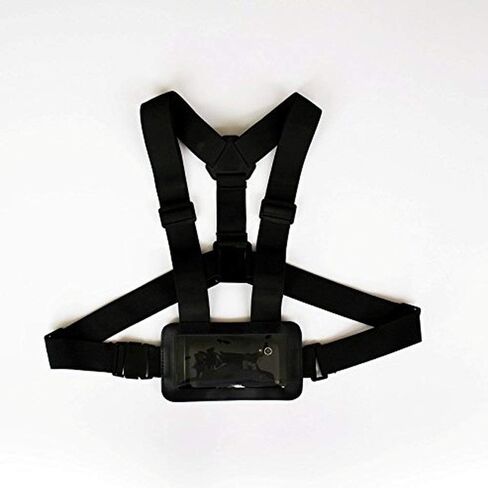 Use Mobile Phone as Action Camera - Splashproof and Secure Body Chest Mobile Phone Holder Mount Harness Strap in Saudi Arabia