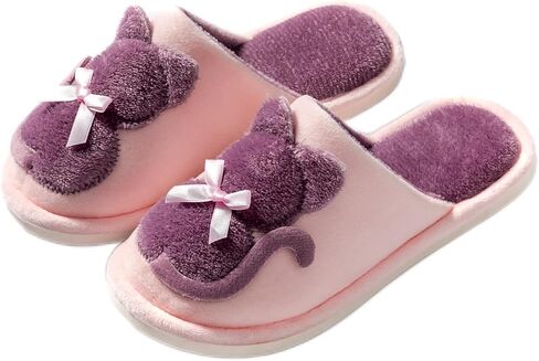 Indoor Winter Scuff Slippers for Women, Adorable Warm Slippers in Saudi Arabia