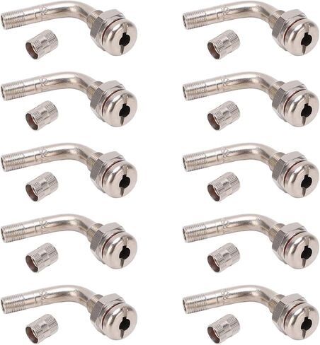 Valve Stem, Truck Tire Valve Stem OE Standard Easy Installation TR543E Aluminum 75 Degree Bent for 9.7mm Hole in Saudi Arabia