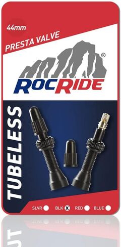 Tubeless Presta Valve Stems for Bike Tire Rims. Mountain and Road Bicycles. Black and Silver. in Saudi Arabia