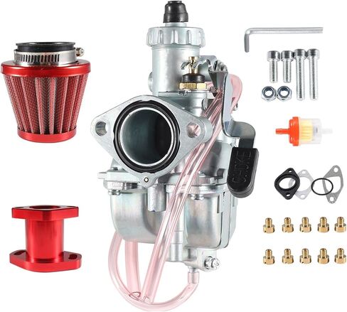 مكربن ​​VM22 مع مجموعة نفاثة فلتر هواء أنبوب السحب الرئيسي متوافق مع دراجة بريداتور 212cc 196cc 224cc Coleman BT200x CT200EX الصغيرة in Kuwait