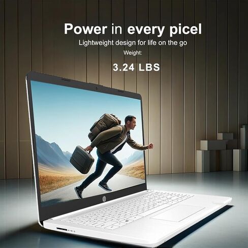 HP Laptop, 14"" HD Touchscreen Display, AMD Athlon Processor, 8GB RAM, 512GB SSD, Long Battery Life, WiFi, HDMI, Bluetooth, Thin & Portable, Windows 11, w/WOWPC Bundle, Silver in Saudi Arabia