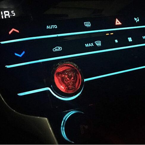 زر بدء التحكم المركزي مقبض مفتاح التشغيل رئيس ديكور غطاء تغليف الترتر ملصق مائي مناسب لسيارة جاكوار XFL XE XEL XJ XJL F-PACE F-Type in Kuwait