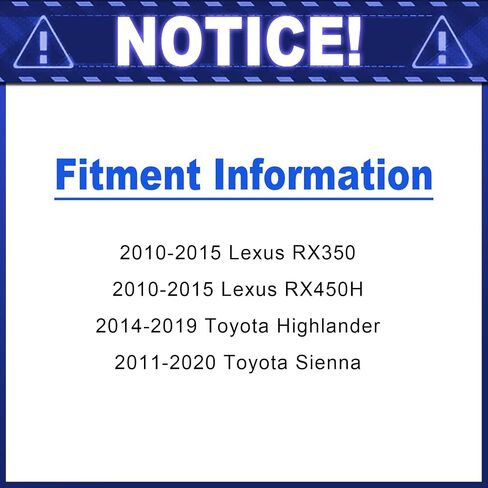 309mm Rear Brake Pads and Rotors Kit Compatible with Toyota Highlander Sienna, Lexus RX350 RX450h Drilled and Slotted E-Coating Disc Brake Rotors & Ceramic Brakes Pads in Saudi Arabia