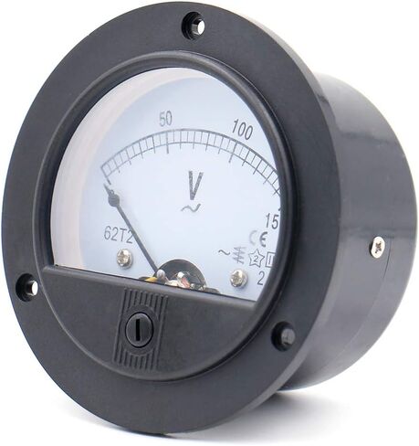 Baomain Round Voltmeter Voltage Meter 62T2 Gauge Analog Panel Class 2.5 AC 150V in Saudi Arabia