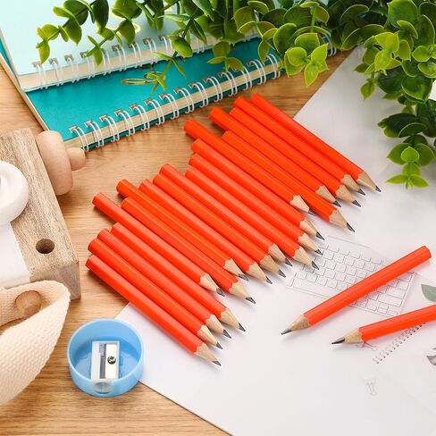 150 Pcs Golf Pencils 2 HB Half Pencils Neon Color Wedding Mini Pencils Hexagonal Pre Sharpened Pencils for Classroom School Office Bride Wedding(Blue) in Saudi Arabia