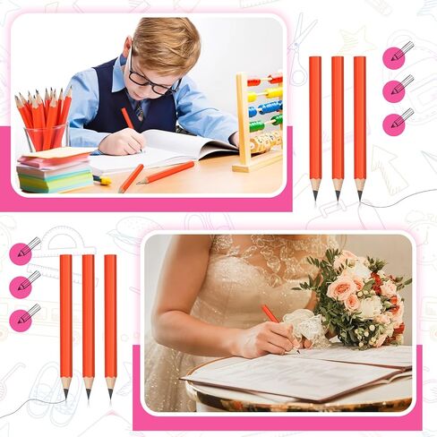 150 Pcs Golf Pencils 2 HB Half Pencils Neon Color Wedding Mini Pencils Hexagonal Pre Sharpened Pencils for Classroom School Office Bride Wedding(Blue) in Saudi Arabia