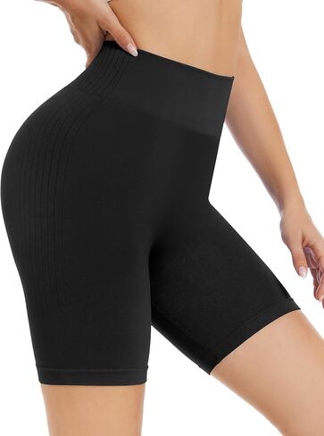 SIMIYA سراويل قصيرة للتمرين للسيدات سراويل قصيرة بدون خياطة عالية الخصر تحت الفساتين سراويل قصيرة ناعمة للجيم والجري واليوجا لسائقي الدراجات النارية للسيدات in Kuwait