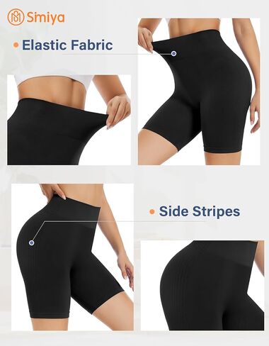 SIMIYA سراويل قصيرة للتمرين للسيدات سراويل قصيرة بدون خياطة عالية الخصر تحت الفساتين سراويل قصيرة ناعمة للجيم والجري واليوجا لسائقي الدراجات النارية للسيدات in Kuwait
