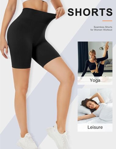 SIMIYA سراويل قصيرة للتمرين للسيدات سراويل قصيرة بدون خياطة عالية الخصر تحت الفساتين سراويل قصيرة ناعمة للجيم والجري واليوجا لسائقي الدراجات النارية للسيدات in Kuwait