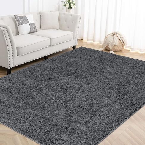 Shag Area Rug 10x13 Large Living Room Area Rug Modern Accent Area Rug Indoor Contemporary Shaggy Area Rug Fluffy Area Rug Floor Carpet for Bedroom Nursery Kids Room, 10' x 13', Taupe in Saudi Arabia